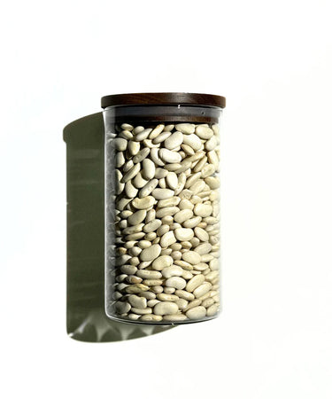 Vorratsgläser mit Akaziendeckel 1000 ml - 2er Set