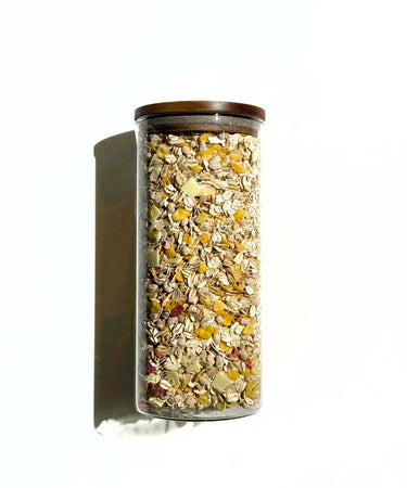 Vorratsgläser mit Akaziendeckel 1500 ml - 2er Set