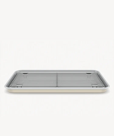 Backblech mit Auskühlgitter Beige