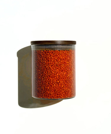 "Stripe" Vorratsgläser Akaziendeckel 750 ml - 2er Set