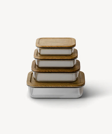 Frischhaltedose mit Akaziendeckel